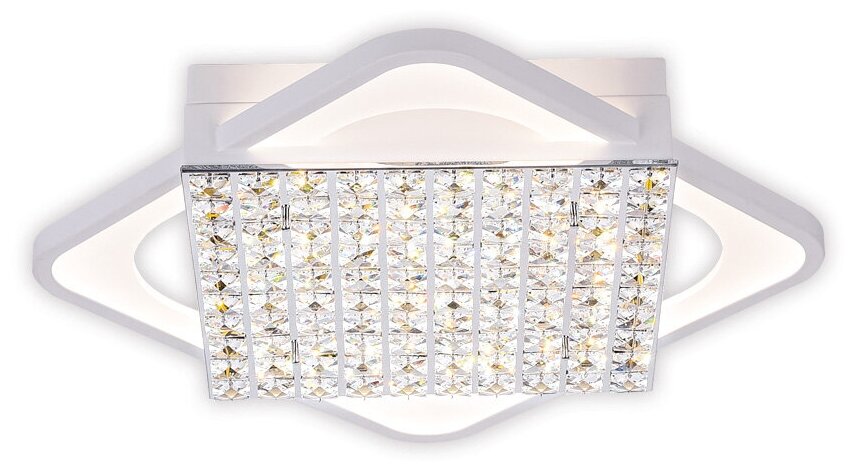 Потолочный светодиодный светильник с пультом FA125 WH белый 160W 640*640*110 (ПДУ радио 2.4)