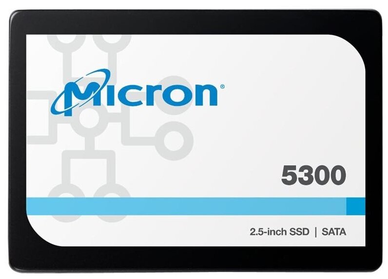 Накопитель SSD Micron 5300MAX 1.92TB 2.5" SATA-III, 3D TLC, R/W 540/520MB/s, IOPs 95 000/70 000, TBW 17520, DWPD 5 ( MTFDDAK1T9TDT-1AW1ZABYYR)