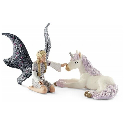фото Игровой набор schleich эльфийка линдариель и жеребенок единорога 70424