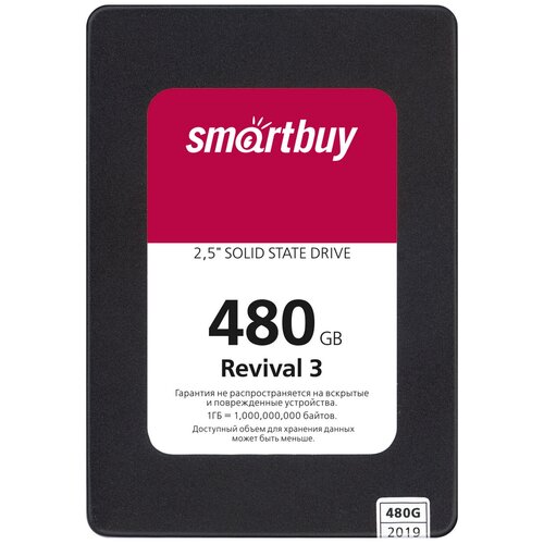 Твердотельный накопитель SmartBuy Revival 3 480 ГБ SATA SB480GB-RVVL3-25SAT3 твердотельный накопитель smartbuy revival 3 960 гб sata sb960gb rvvl3 25sat3