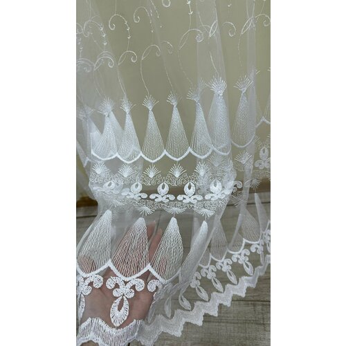 Сеточка вышивка белая 5м