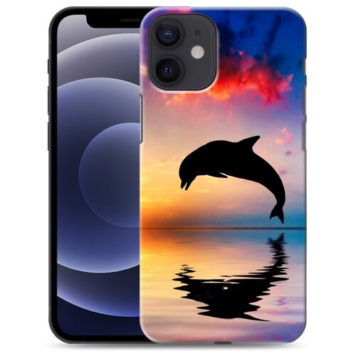 фото Дизайнерский силиконовый чехол для iphone 12 mini закат 100gadgets