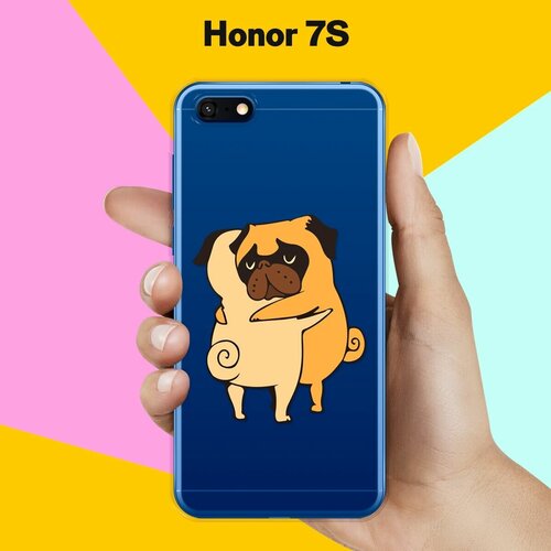 силиконовый чехол мопсы на honor 9c Силиконовый чехол Мопсы на Honor 7S