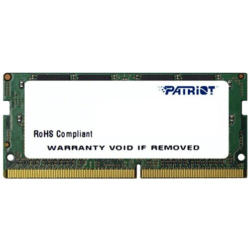 Оперативная память Patriot Memory SL 4 ГБ SODIMM CL17 PSD44G240082S оперативная память patriot memory sl 16 гб ddr4 2400 мгц sodimm cl17 psd416g24002s