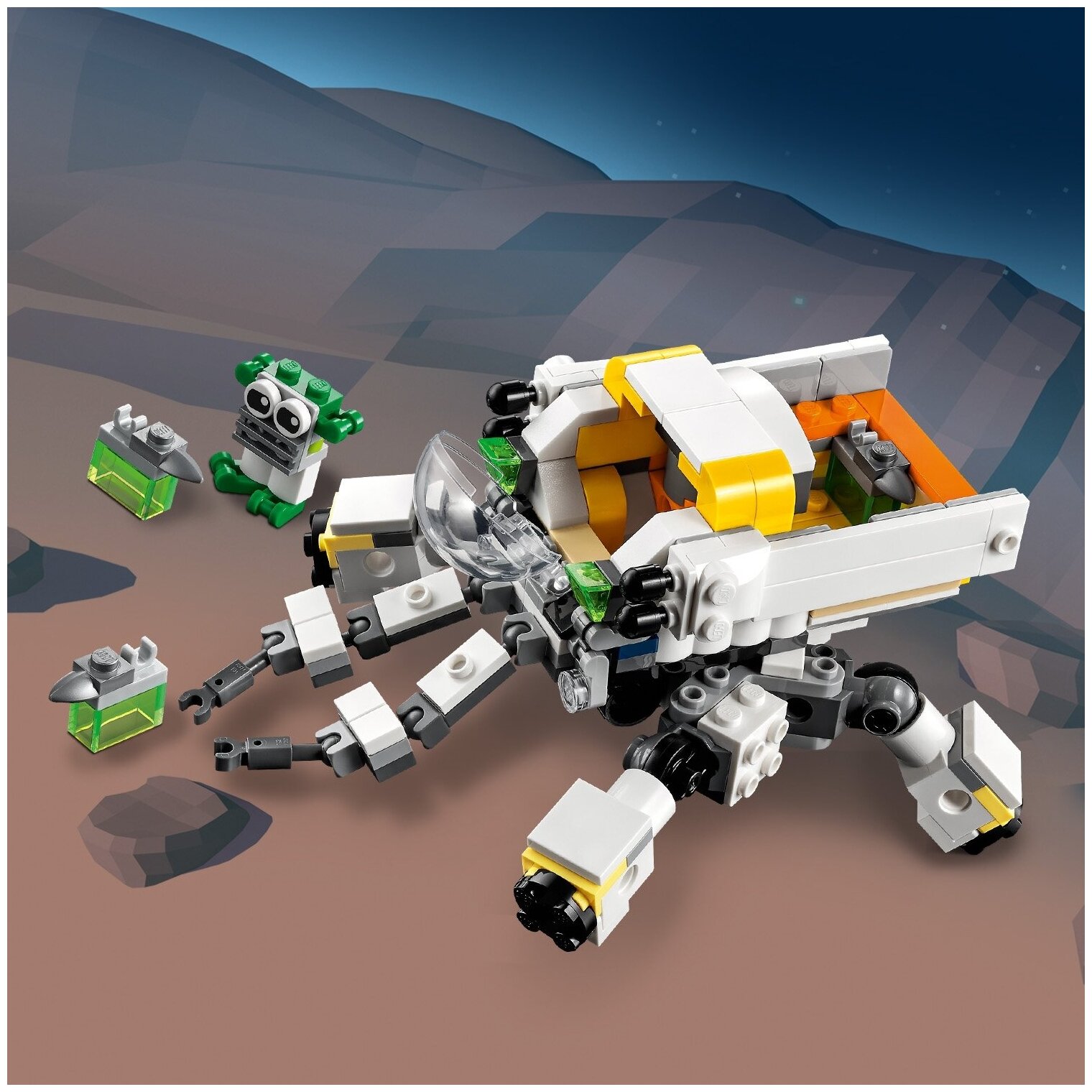Конструктор LEGO Creator 31115 "Космический робот для горных работ", 327 деталей - фото №7