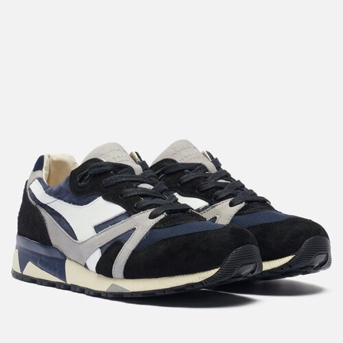 Кроссовки Diadora N.9000, повседневные, натуральная кожа, размер 42, черный