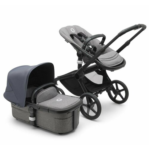 Коляска Bugaboo Fox 5 Black/Grey /Stormy blue