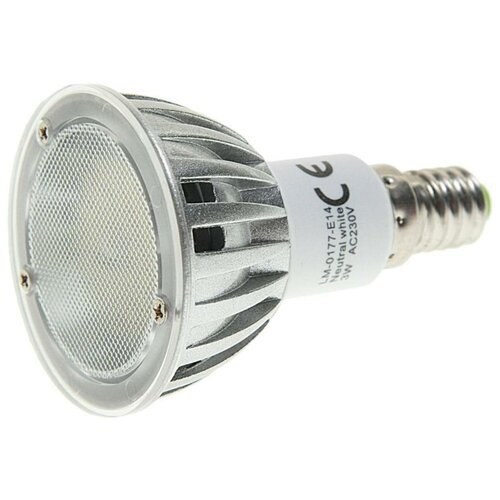 Лампа светодиодная E14 JDR 3W(35W) 220V холодный MEGA LIGHTING LM-0177NW-E14