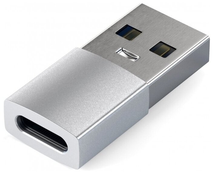 Переходник/адаптер Satechi USB Type-A to Type-C Adapter (ST-TAUC), silver