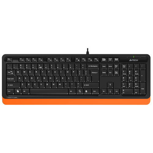 Клавиатура A4Tech FK10 ORANGE черно-оранжевая, USB