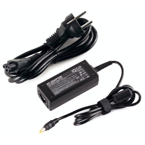фото Блок питания (зарядка) iqzip для ноутбука asus 12v 3a (36w), штекер: 4.8 x 1.7 мм, (с сетевым кабелем), pn: r33030