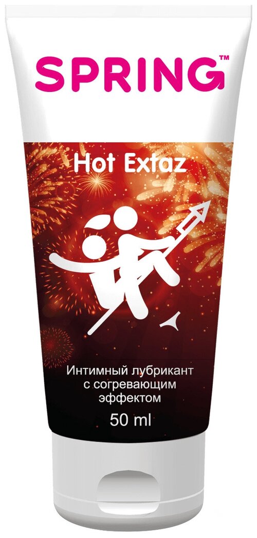 Гель-смазка  Spring Hot Extaz, 50 г, 50 мл, вишня, 1 шт.