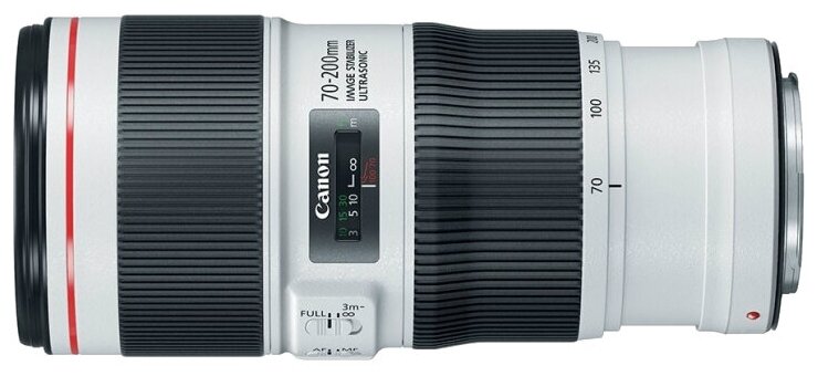 Объектив Canon EF 70-200mm f/4L IS II USM черный/белый