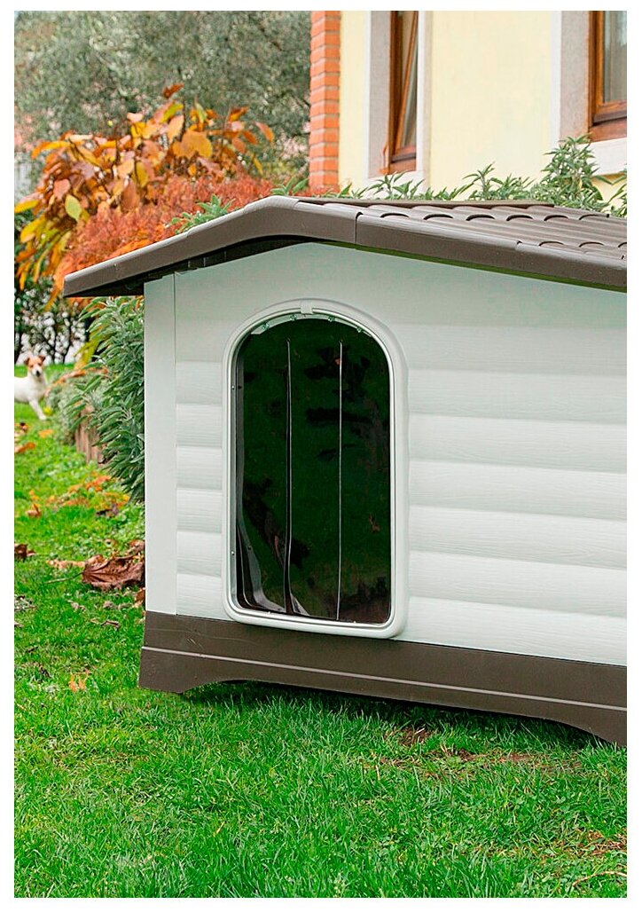 Шторка для будки Ferplast Dogvilla 110 Door 29.6х46.9 см прозрачный - фотография № 2