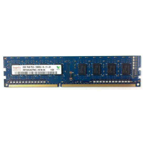 Оперативная память Hynix 2 ГБ DDR3 1333 МГц DIMM CL9 HMT325U6CFR8C-H9 1970₽