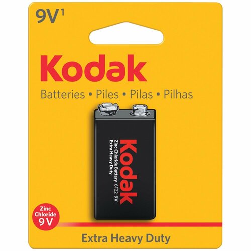 Батарейка солевая крона Kodak Extra Heavy Duty 6F22 9В 1шт батарейки kodak max cat30414372 ru1