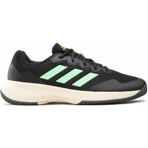 Кроссовки adidas GameCourt 2 M, полнота 10, размер 8 UK, черный кроссовки adidas полнота 10 размер 8uk черный серый