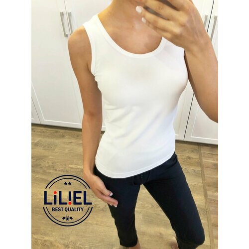 Майка-майка LILIEL, бретели широкие, размер 2XL, белый