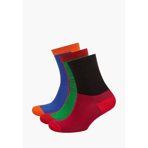 Носки Big Bang Socks, 3 пары, размер 40-44, мультиколор новые весенне осенние носки хлопковые носки цветные носки с алфавитом корейская версия радужных носков для женщин