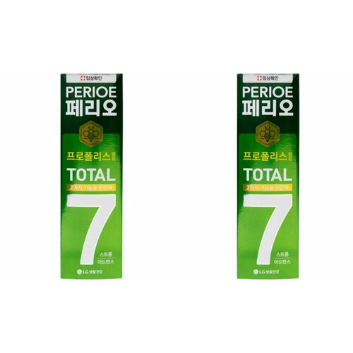 Perioe Зубная паста комплексного действия Total 7 strong,120 г,2 шт