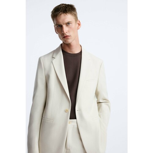 Пиджак Zara, размер 54, бежевый