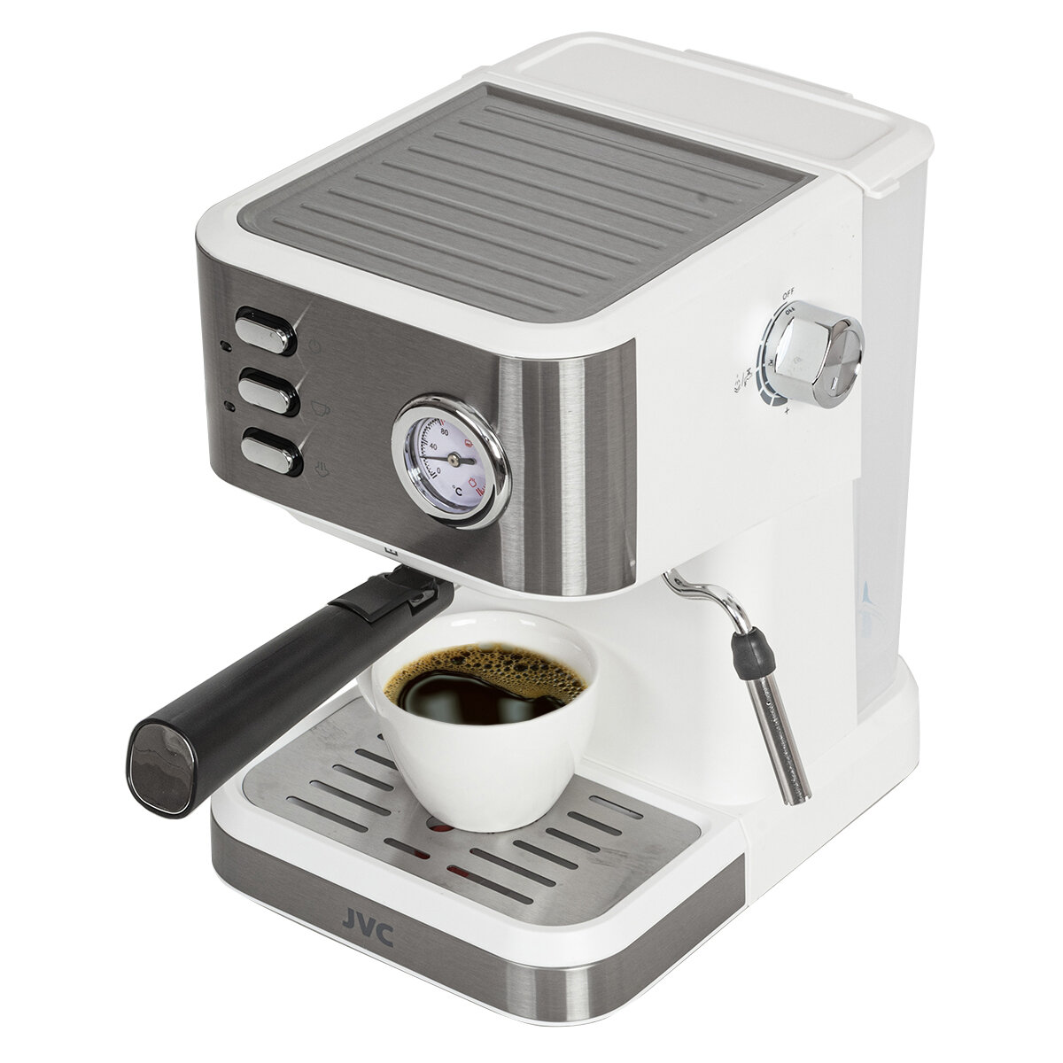 Кофеварка рожковая JVC JK-CF33 белый