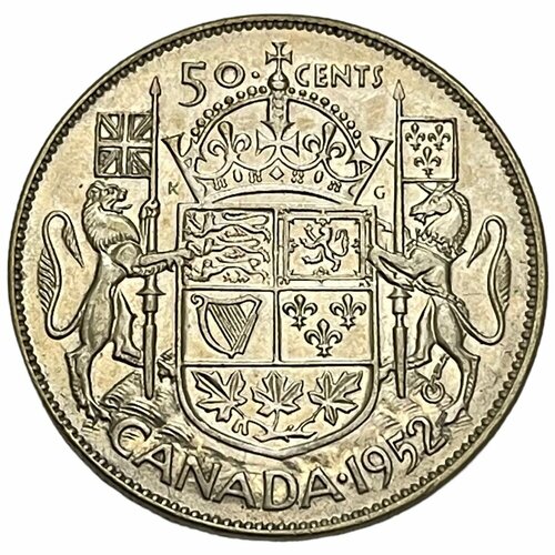 Канада 50 центов 1952 г. клуб нумизмат монета доллар канады 1939 года серебро георг vi