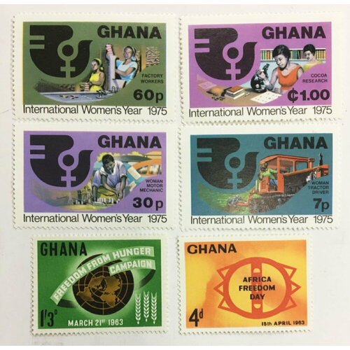 (--) Набор марок Гана "6 шт." Негашеные , III O