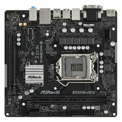 Материнская плата ASROCK B560M-HDV R3.0, LGA 1200, Intel B560, mATX, Ret asrock материнская плата h510m hdv m 2 se lga 1200 intel h470 matx ret