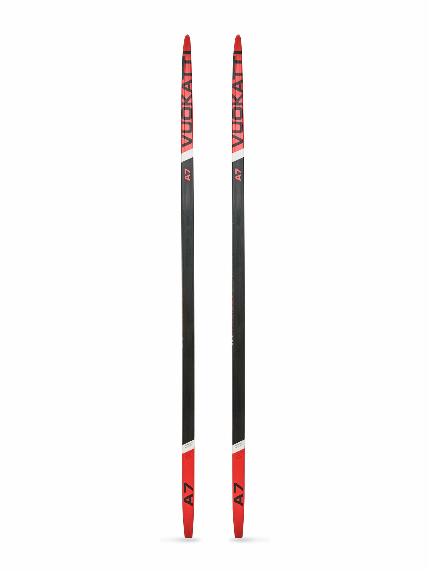 Лыжи беговые 150 см без креплений VUOKATTI Wax Black Red