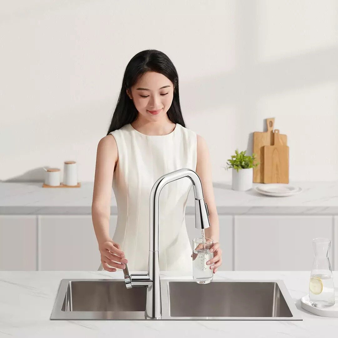 Выдвижной кухонный смеситель Xiaomi Mijia Pull-out kitchen Faucet S1 (MJCLSCFLT01DB) - фотография № 2