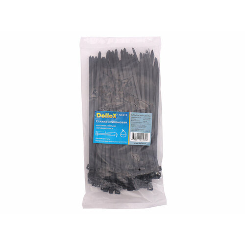 masuma ygs 1014 хомут пластиковый черный 4х150 упаковка 100 шт цена за 1 шт Хомут пластиковый-стяжка 4х150 нейлоновая (уп. 100 шт.) черный DOLLEX SN-415