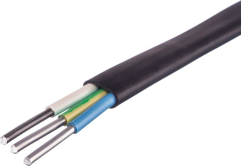Кабель АВВГ АВВГ-п 3x6 плоский ГОСТ (комплект из 20 м)