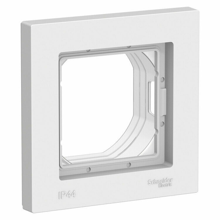 Рамка 1-пост. IP44, белый AQUA ATLAS DESIGN