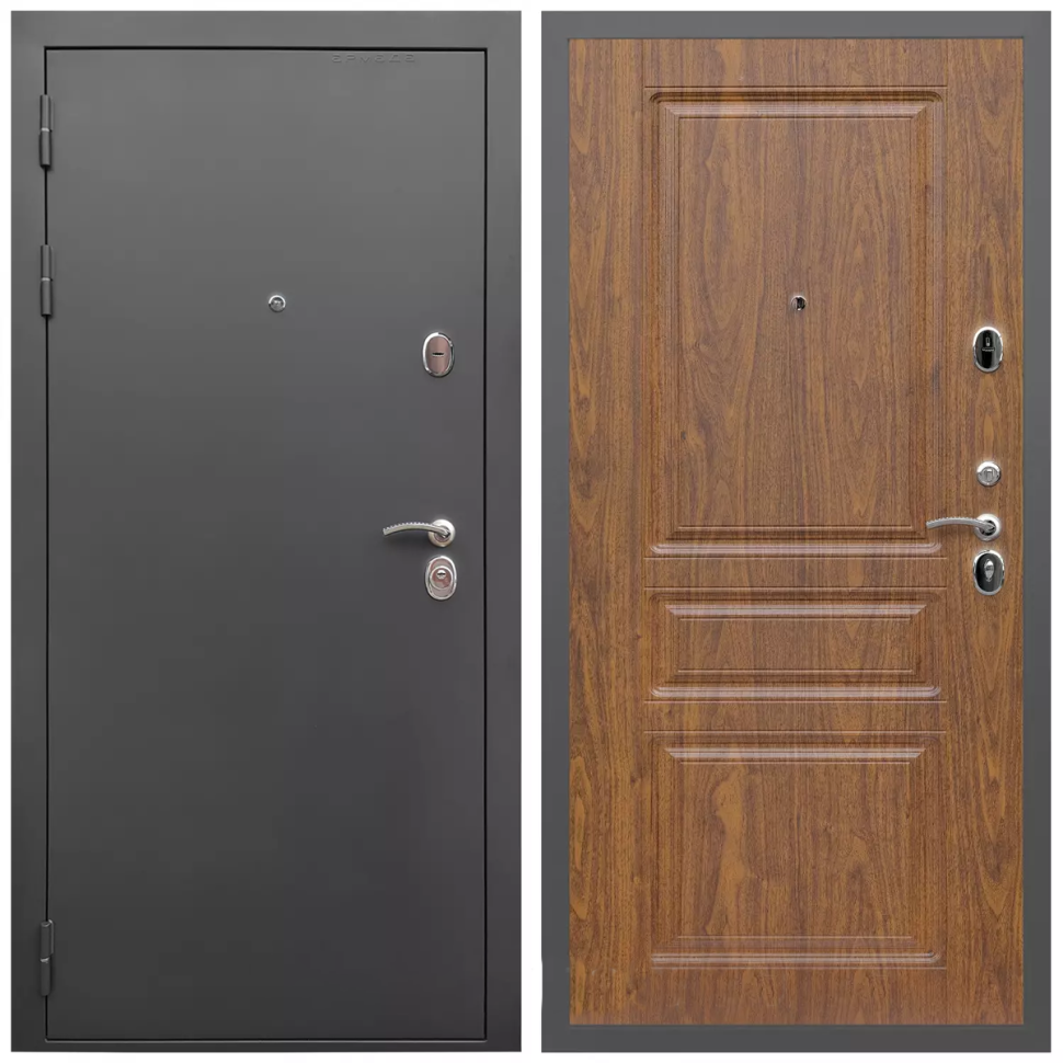 фото Дверь входная Армада Гарант / ФЛ-243 Мореная береза МДФ панель 16 мм с фрезеровкой