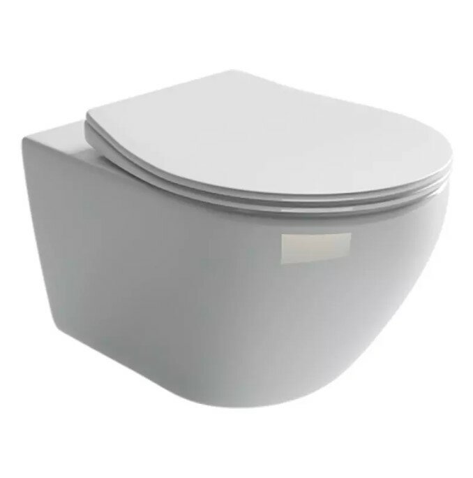 фото Ceramica Nova Подвесной унитаз Pearl CN8001, безободковый, крышка-сиденье микролифт