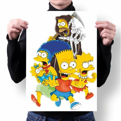 Плакат Симпсоны №4, А4