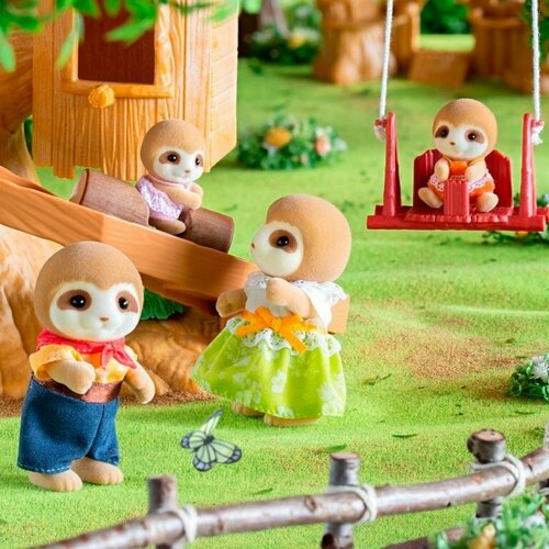 брен косм надин папа руки в ноги Sylvanian Families Набор Семья ленивцев 5476