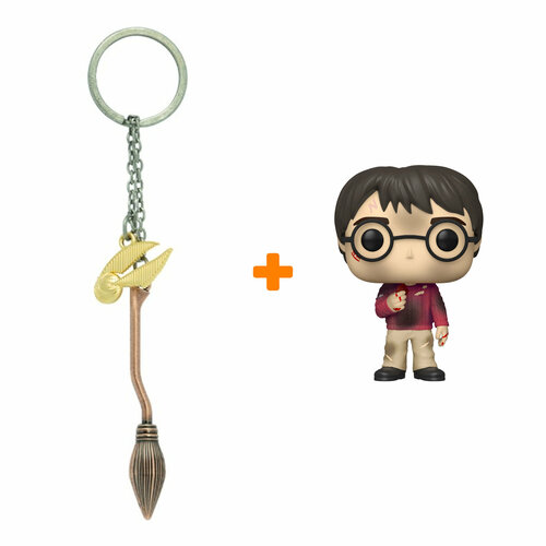 Набор Harry Potter фигурка Harry With The Stone + брелок Nimbus 3D набор фигурок funko harry potter