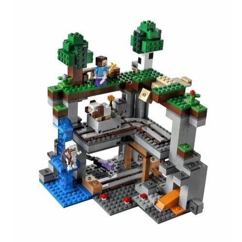 Конструктор Майнкрафт Первое приключение 554 детали 60106