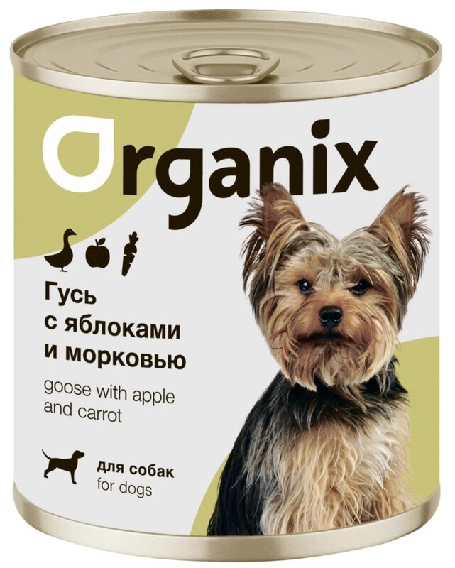 Organix Консервы для собак Фрикасе из гуся с яблоками и морковкой, 400г 0.4 кг