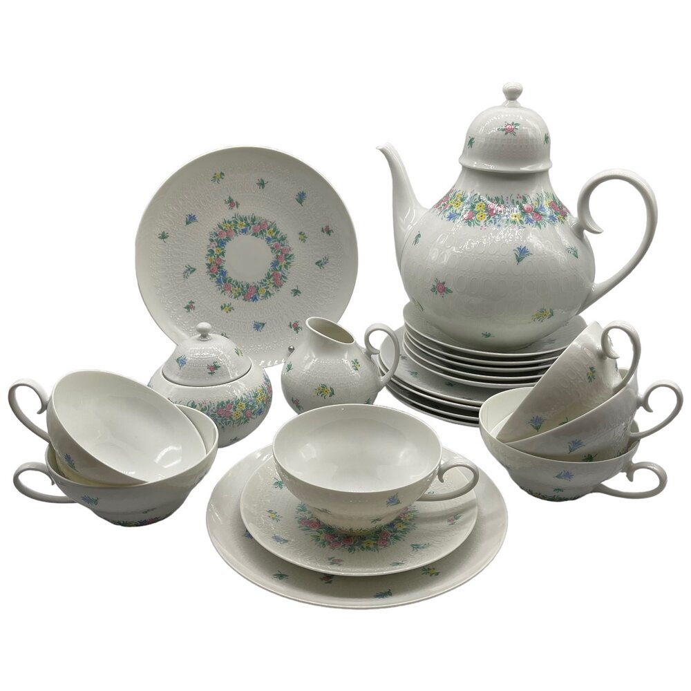 Чайный сервиз "Весна", на 6 персон, фарфор, 1974-1980 г, Studio-Linie, Rosenthal, Германия