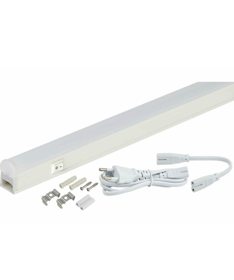 Линейный светильник ЭРА LLED-01-04W-4000-W, 4 Вт, 31.1 х 2.2 см, цвет арматуры: белый, цвет плафона: белый - фотография № 1