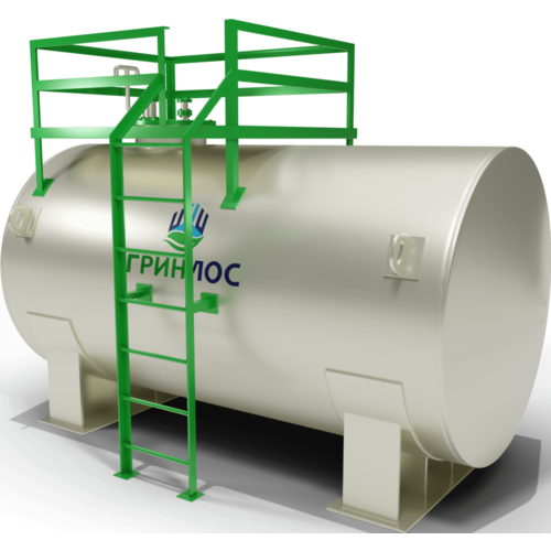 Универсальная промышленная емкость гринлос Емкость стальная 15 м3 горизонтальная наземная