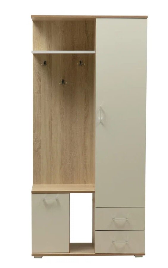 фото Прихожая Олимп Кармен-1 Дуб Сонома/Белый