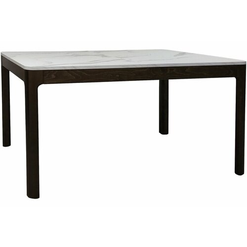 Стол DE Pranzo SOLIDO Ножки SC дерево темное дерево Подстолье/Столешница PAMS пластик бело-серый мрамор Др. части