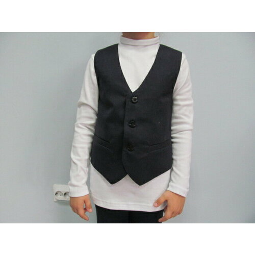 фото Школьный жилет, размер 26, синий no name