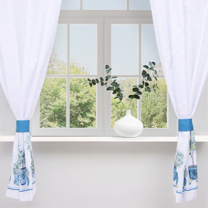 Комплект штор д/кухни с подхватами Этель 