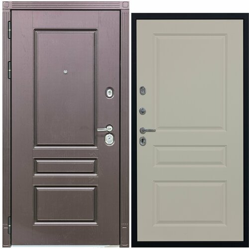 Входная дверь МХ-27 2050x960 Левая Крафтовый дуб - Д13 Софт Шампань УТ-00079911