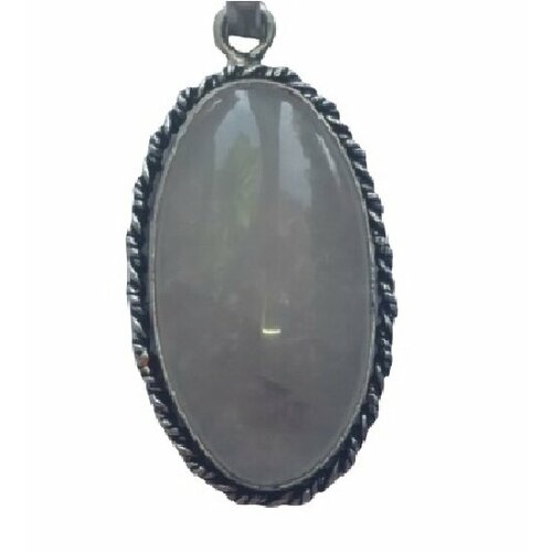 фото Подвеска кулон с горным хрусталем, горный хрусталь, бесцветный, белый ручная работа